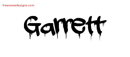 Graffiti Name Tattoo Designs Garrett Free