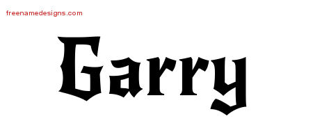 Gothic Name Tattoo Designs Garry Download Free