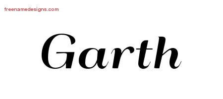 Art Deco Name Tattoo Designs Garth Graphic Download