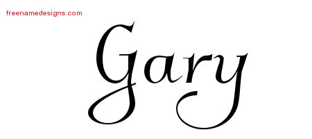 Elegant Name Tattoo Designs Gary Download Free