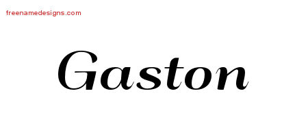 Art Deco Name Tattoo Designs Gaston Graphic Download