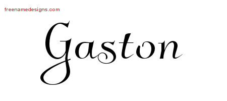 Elegant Name Tattoo Designs Gaston Download Free