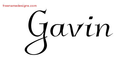 Elegant Name Tattoo Designs Gavin Download Free