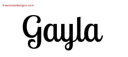 Handwritten Name Tattoo Designs Gayla Free Download
