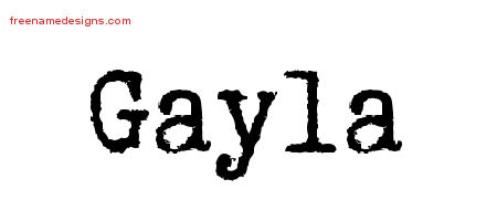 Typewriter Name Tattoo Designs Gayla Free Download