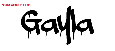 Graffiti Name Tattoo Designs Gayla Free Lettering