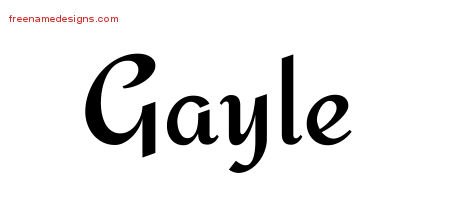 Calligraphic Stylish Name Tattoo Designs Gayle Download Free