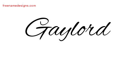 Cursive Name Tattoo Designs Gaylord Free Graphic