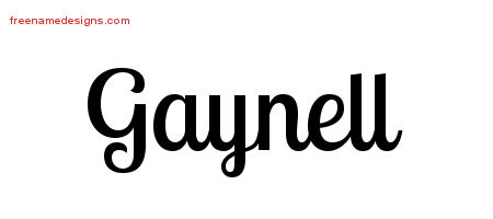 Handwritten Name Tattoo Designs Gaynell Free Download