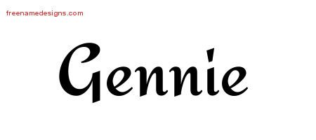 Calligraphic Stylish Name Tattoo Designs Gennie Download Free