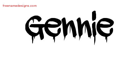 Graffiti Name Tattoo Designs Gennie Free Lettering