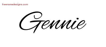 Cursive Name Tattoo Designs Gennie Download Free