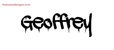 Graffiti Name Tattoo Designs Geoffrey Free