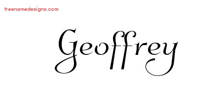 Elegant Name Tattoo Designs Geoffrey Download Free