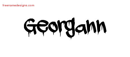 Graffiti Name Tattoo Designs Georgann Free Lettering