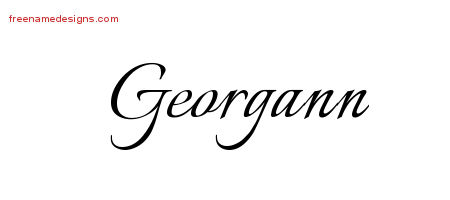 Calligraphic Name Tattoo Designs Georgann Download Free