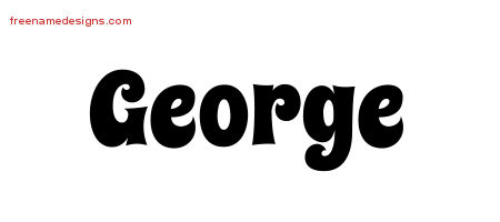 Groovy Name Tattoo Designs George Free