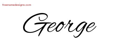 Cursive Name Tattoo Designs George Download Free