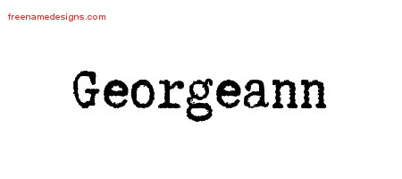 Typewriter Name Tattoo Designs Georgeann Free Download