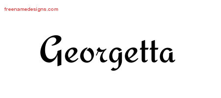 Calligraphic Stylish Name Tattoo Designs Georgetta Download Free