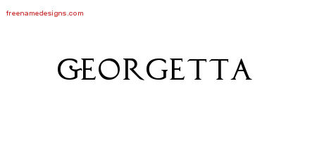 Regal Victorian Name Tattoo Designs Georgetta Graphic Download