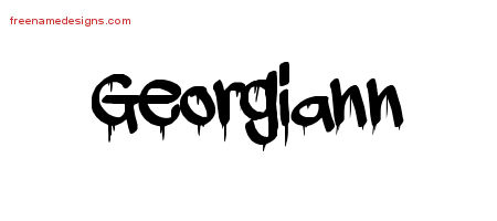 Graffiti Name Tattoo Designs Georgiann Free Lettering