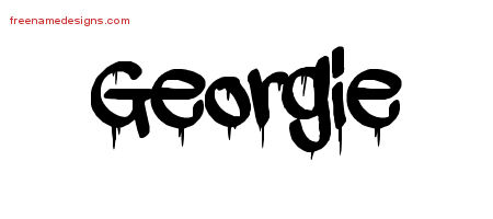 Graffiti Name Tattoo Designs Georgie Free Lettering