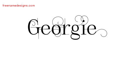 Decorated Name Tattoo Designs Georgie Free