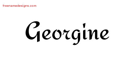 Calligraphic Stylish Name Tattoo Designs Georgine Download Free