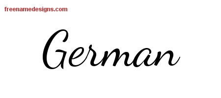 Lively Script Name Tattoo Designs German Free Download