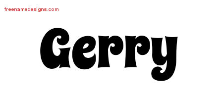 Groovy Name Tattoo Designs Gerry Free Lettering