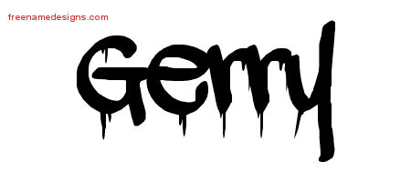 Graffiti Name Tattoo Designs Gerry Free Lettering