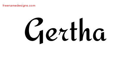 Calligraphic Stylish Name Tattoo Designs Gertha Download Free