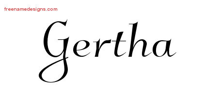 Elegant Name Tattoo Designs Gertha Free Graphic