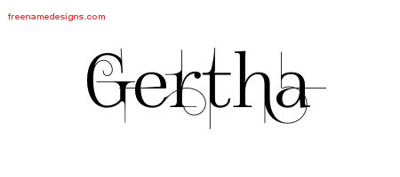 Decorated Name Tattoo Designs Gertha Free