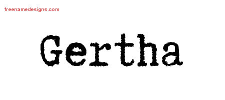Typewriter Name Tattoo Designs Gertha Free Download