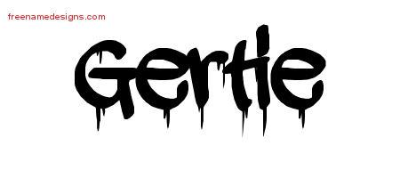 Graffiti Name Tattoo Designs Gertie Free Lettering