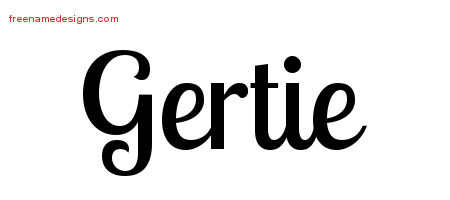 Handwritten Name Tattoo Designs Gertie Free Download