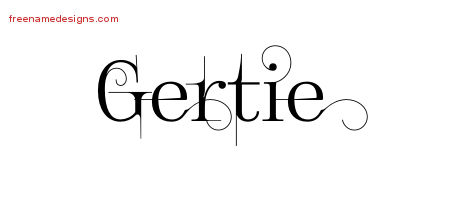 Decorated Name Tattoo Designs Gertie Free