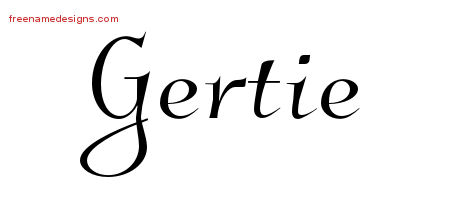 Elegant Name Tattoo Designs Gertie Free Graphic