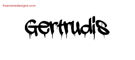 Graffiti Name Tattoo Designs Gertrudis Free Lettering
