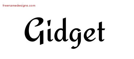 Calligraphic Stylish Name Tattoo Designs Gidget Download Free