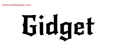 Gothic Name Tattoo Designs Gidget Free Graphic
