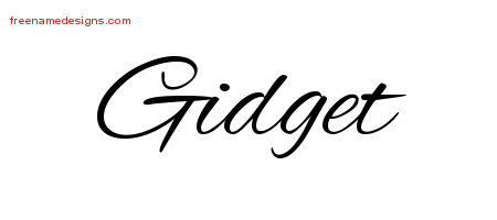 Cursive Name Tattoo Designs Gidget Download Free