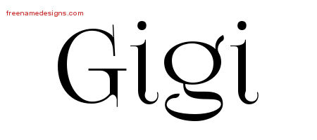 Vintage Name Tattoo Designs Gigi Free Download