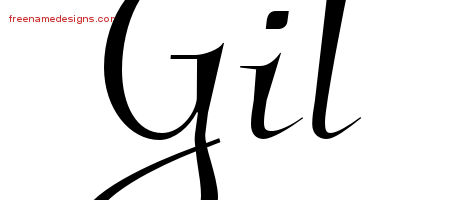 Elegant Name Tattoo Designs Gil Download Free