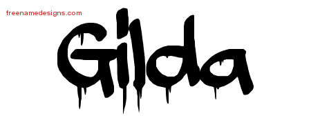 Graffiti Name Tattoo Designs Gilda Free Lettering
