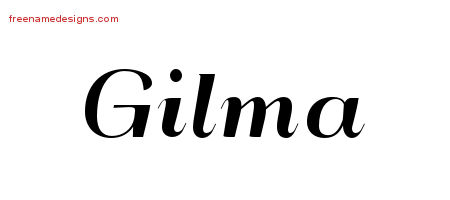 Art Deco Name Tattoo Designs Gilma Printable