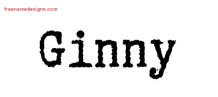 Typewriter Name Tattoo Designs Ginny Free Download