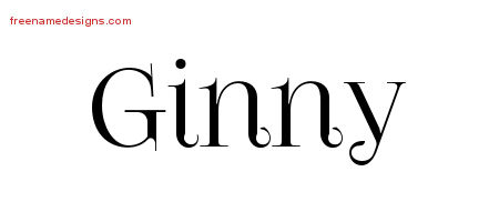 Vintage Name Tattoo Designs Ginny Free Download